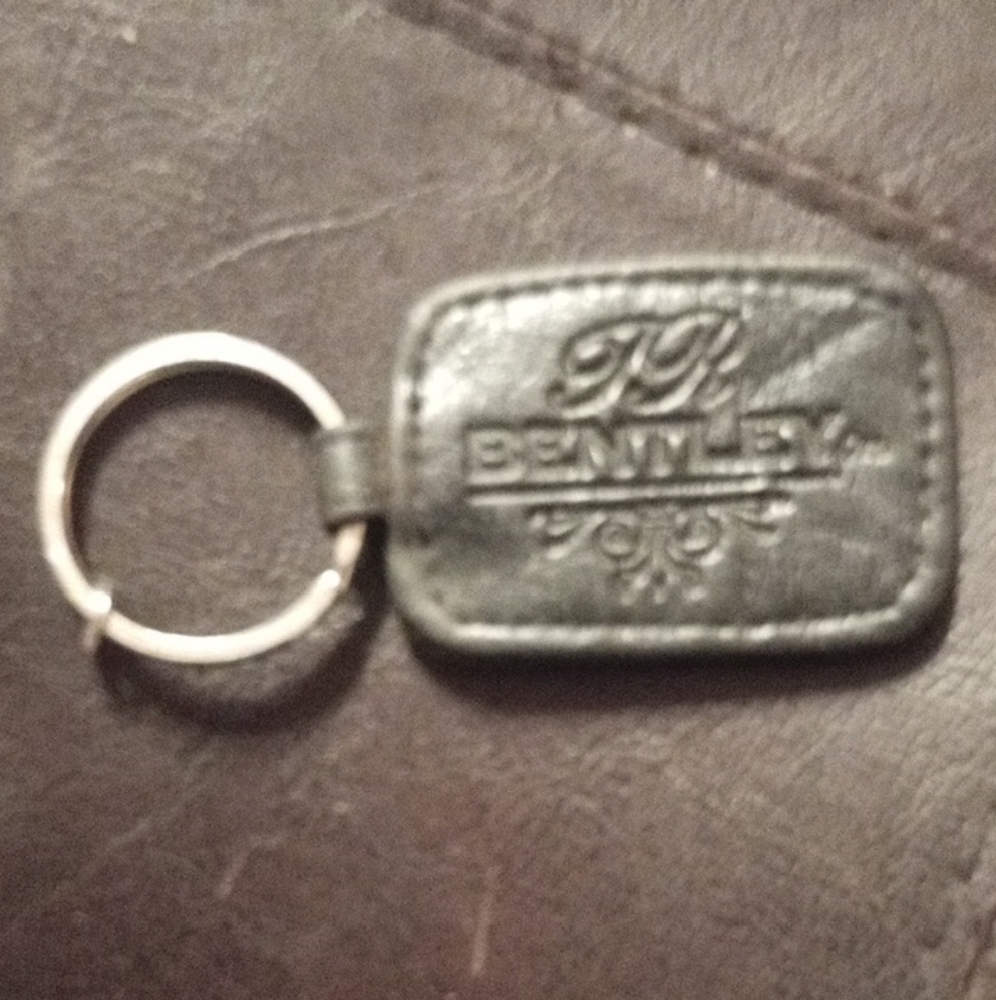 Bentley Black Leather Key Holder
